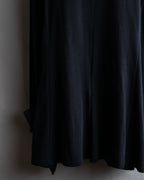 "YOHJI YAMAMOTO +NOIR" 21SS Drape panel design oversized shirt jacket