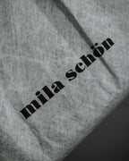 "Mila Schön" Horizontal minimalist metal fittings leather one-handle bag