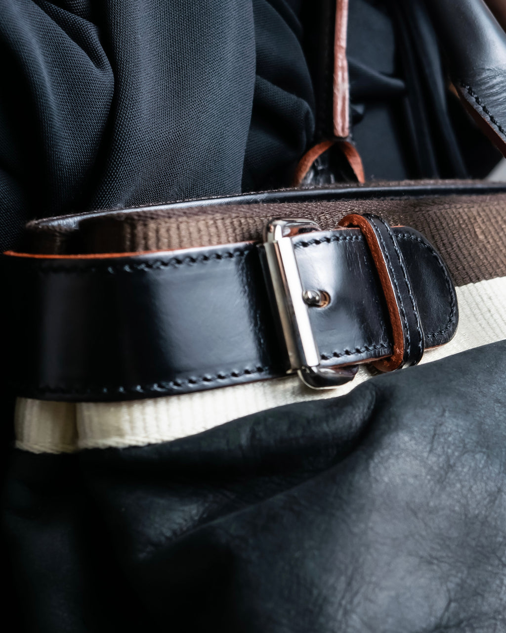 "LOEWE"　Belt design logo engraved tote bag