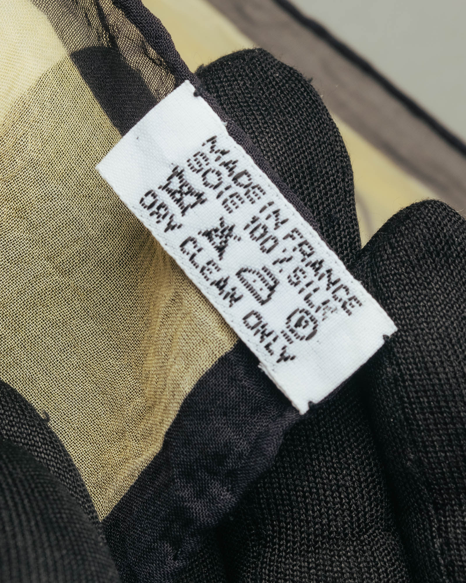 "Hermès" 80's-90's Sheer silk chiffon scarf