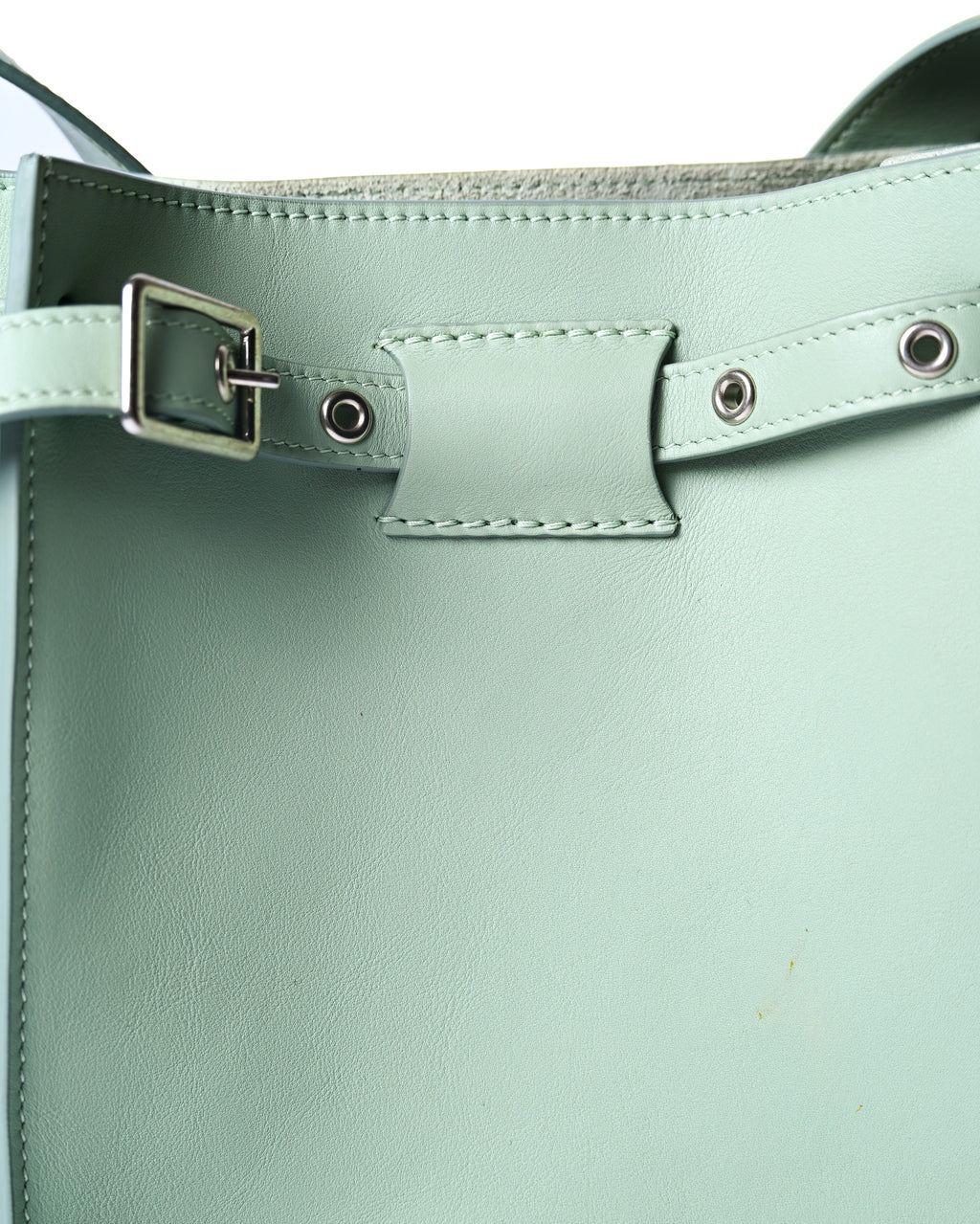CÉLINE by Phoebe Philo/ “Big Bag Bucket” One Shoulder Bag Pale Green