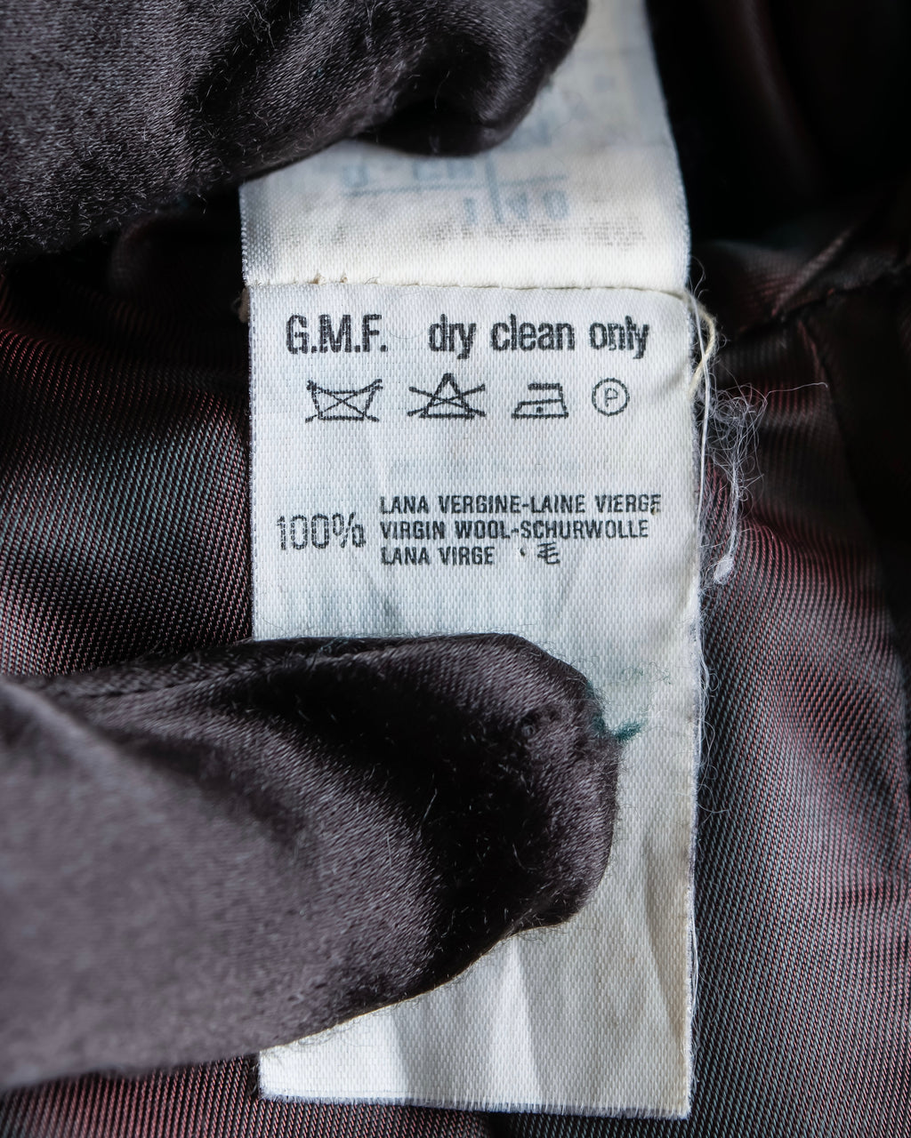 "GIANFRANCO FERRE" Striped peak lapel 1 button tailored jacket