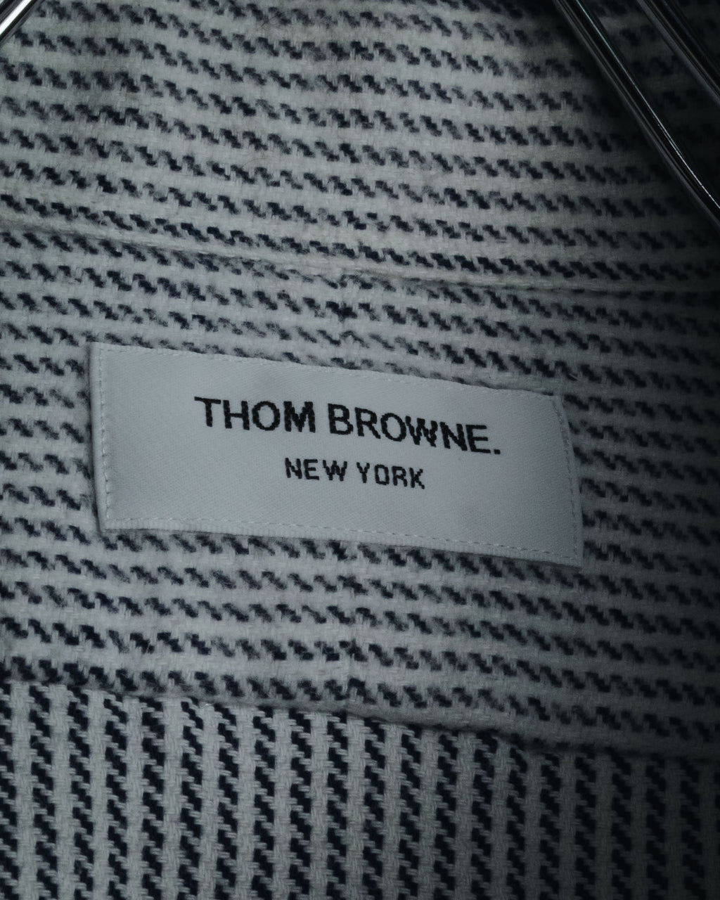 "THOM BROWNE" Micro patterned button-down shirt
