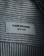 "THOM BROWNE" Micro patterned button-down shirt