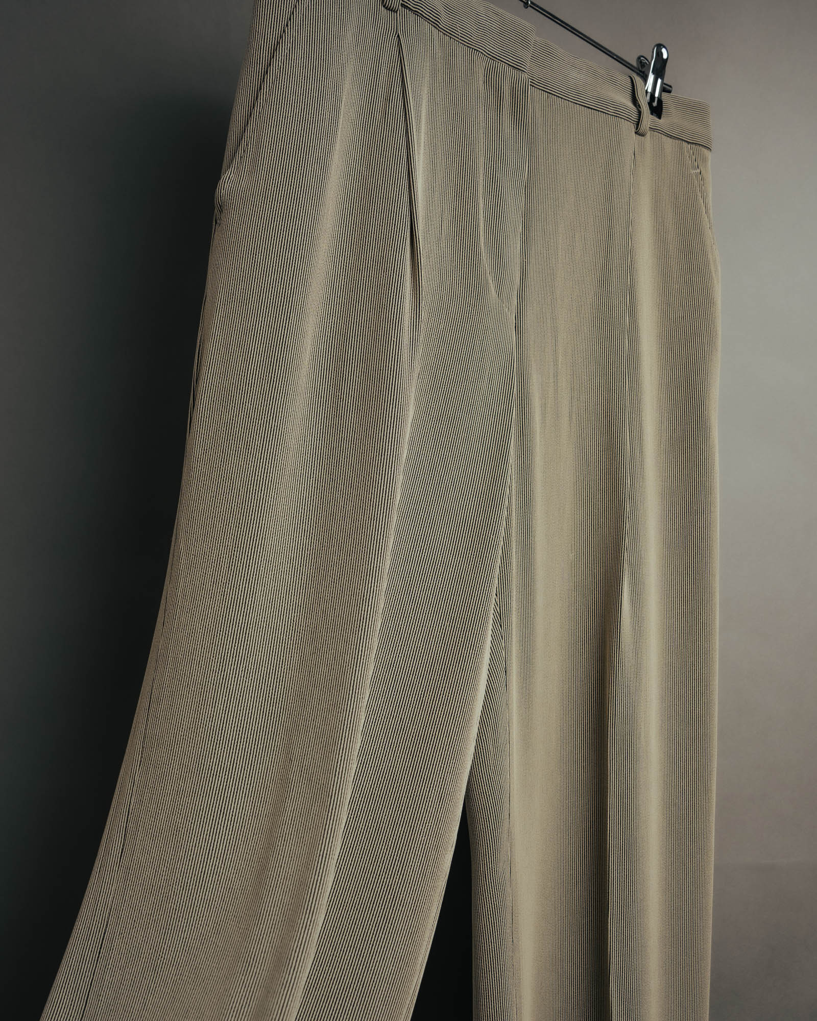 -SPECIAL- “HERMÈS“ Late 90’s-2010’s Fluid striped wide trousers
