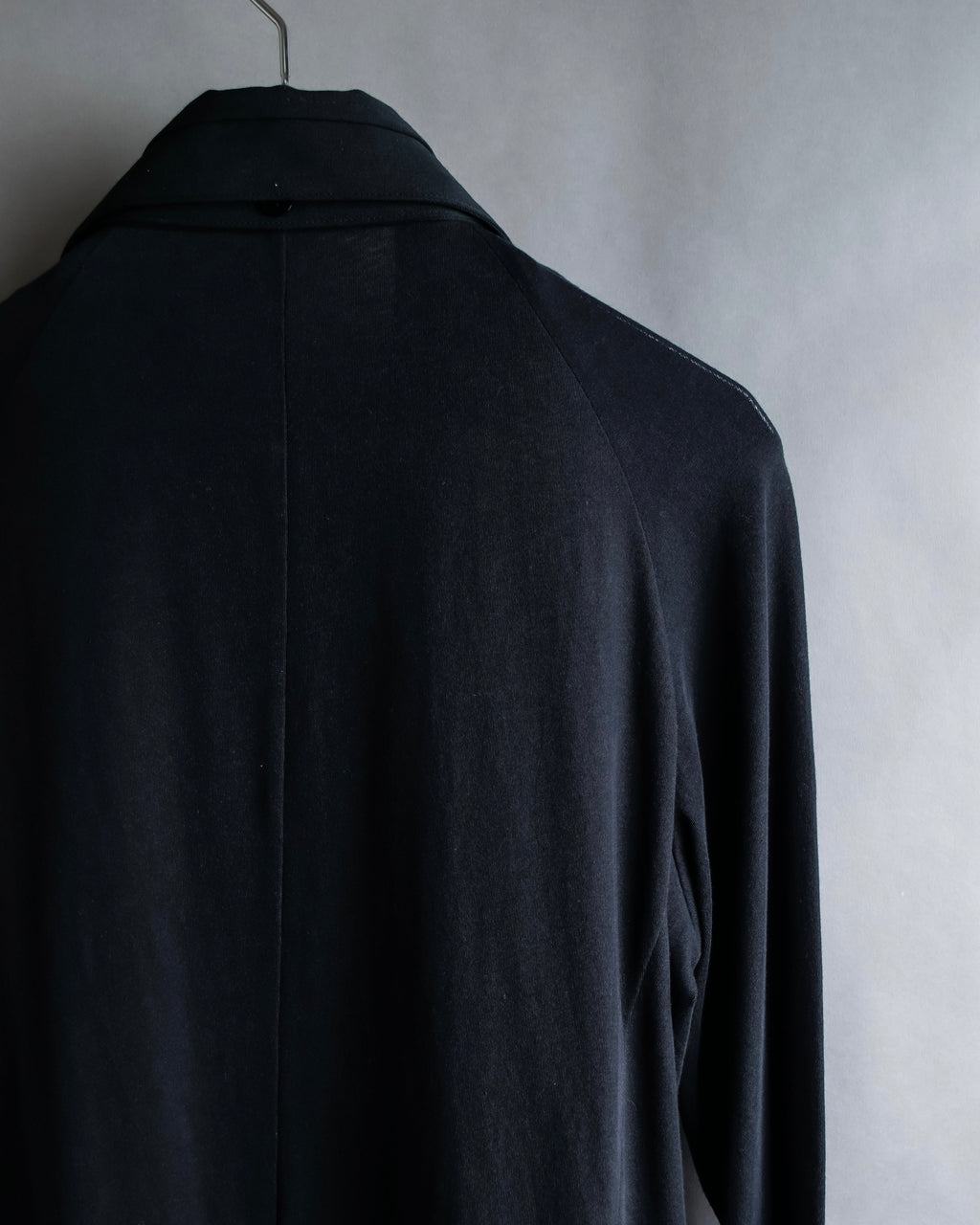 "YOHJI YAMAMOTO +NOIR" 21SS Drape panel design oversized shirt jacket