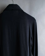 "YOHJI YAMAMOTO +NOIR" 21SS Drape panel design oversized shirt jacket