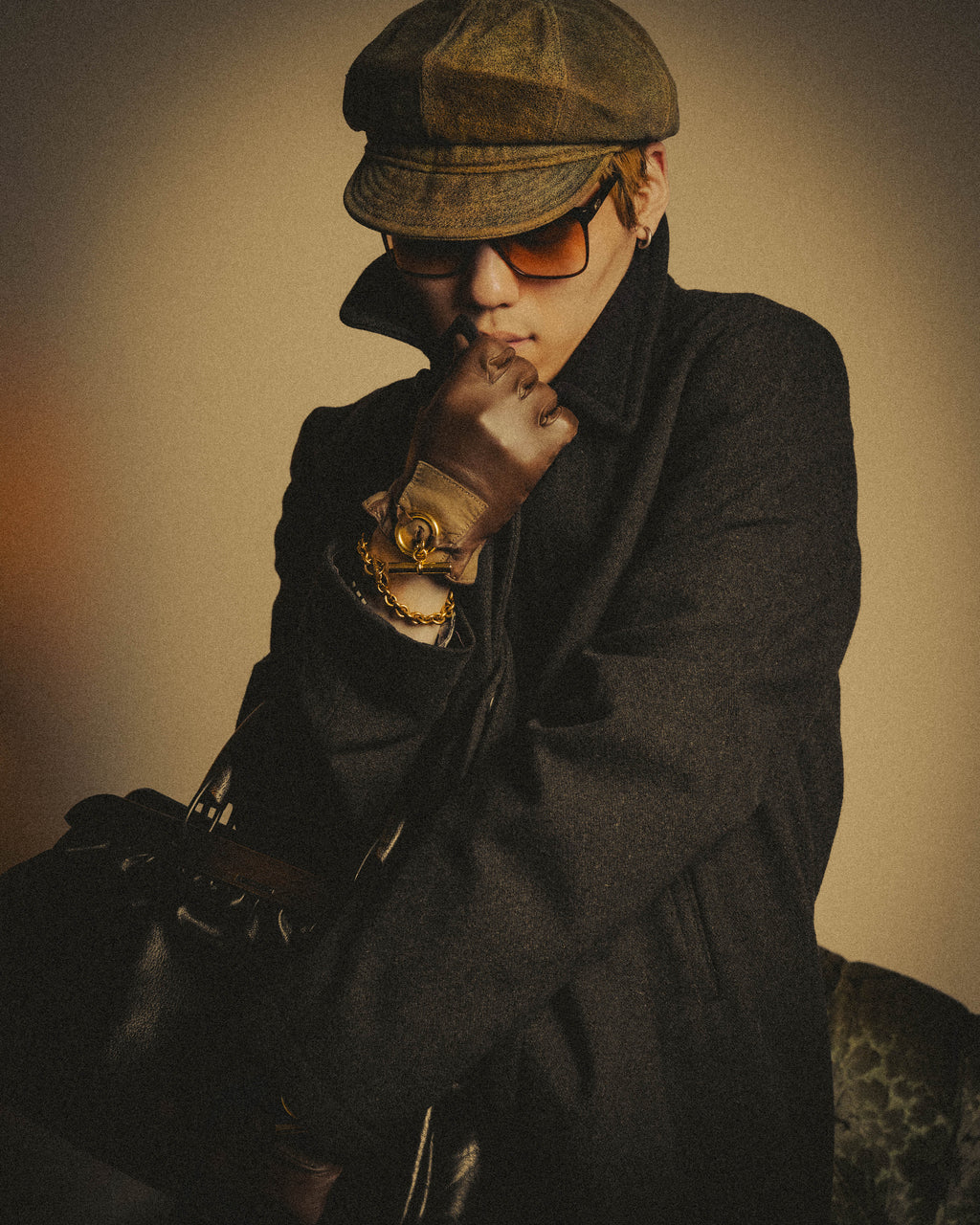 -SPECIAL- “Maison Martin Margiela” 2011-2014 Short wool blend chesterfield coat