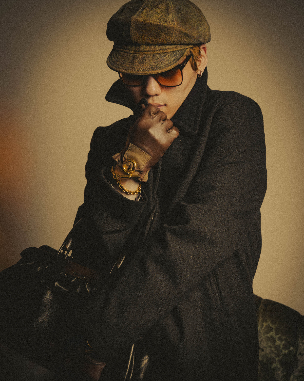 -SPECIAL- “Maison Martin Margiela” 2011-2014 Short wool blend chesterfield coat