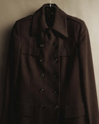 "GUCCI" 90's Classically tailored double-breasted coat