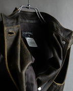 "CHANEL" 2000AW Karl Lagerfeld period calf leather vest