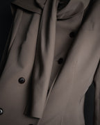 –SPECIAL– “Jean Paul GAULTIER FEMME” 90’s-00’s sculptural scarf collar tailored jacket