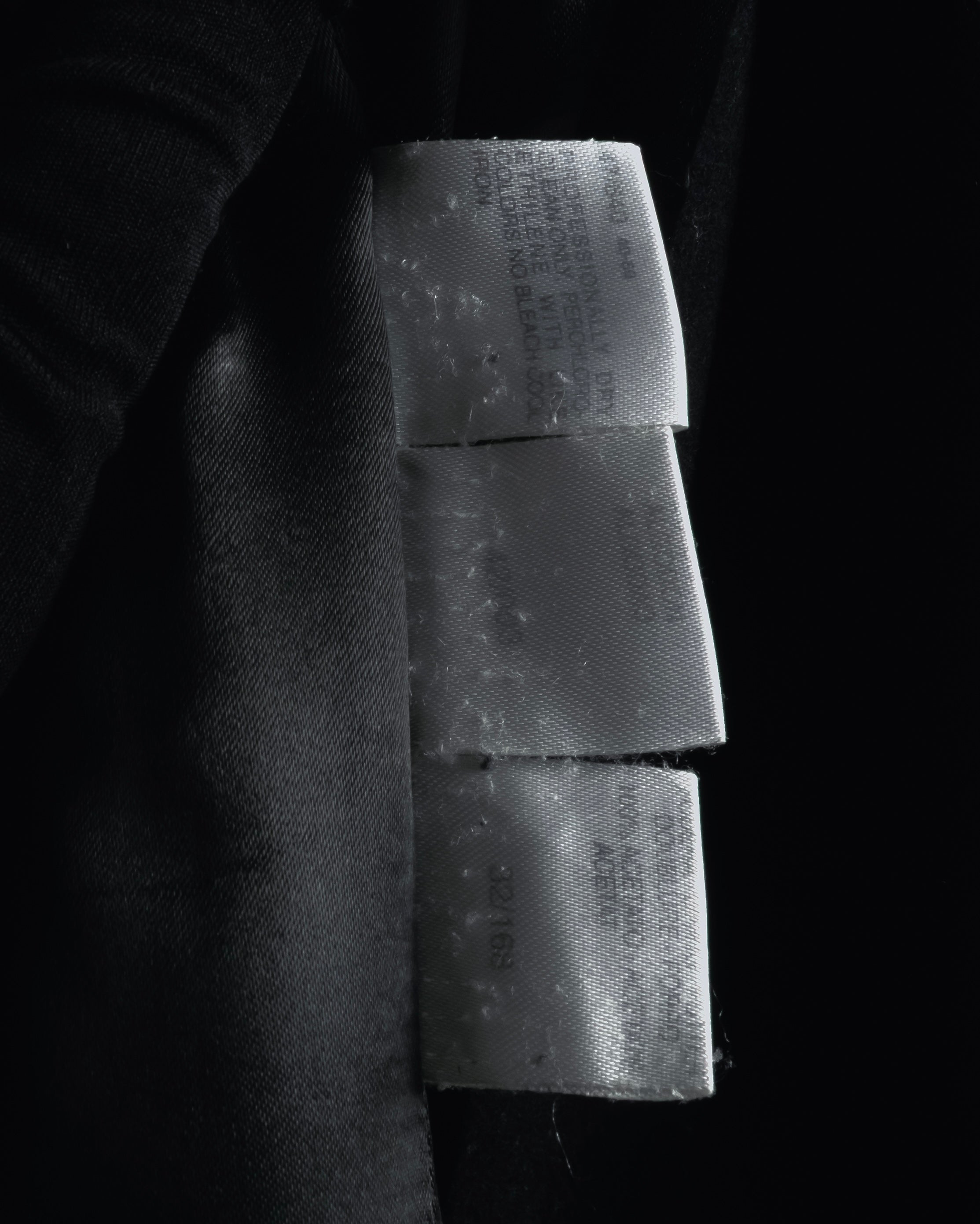 Abrigo con cuello de piel súper largo de los años 90-00 de MAX&Co.