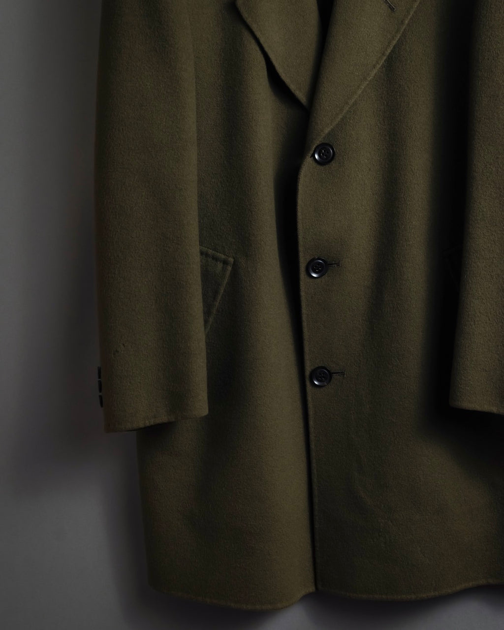 "Christian Dior" Single-breasted 100% cashmere chester coat