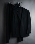 "GIORGIO ARMANI" 08’s-09’s Sharp pinstripe wool two button suit set