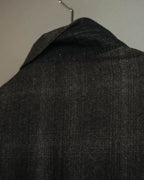 “PRADA” 90’s-00’s Wool cashmere checked tailored jacket