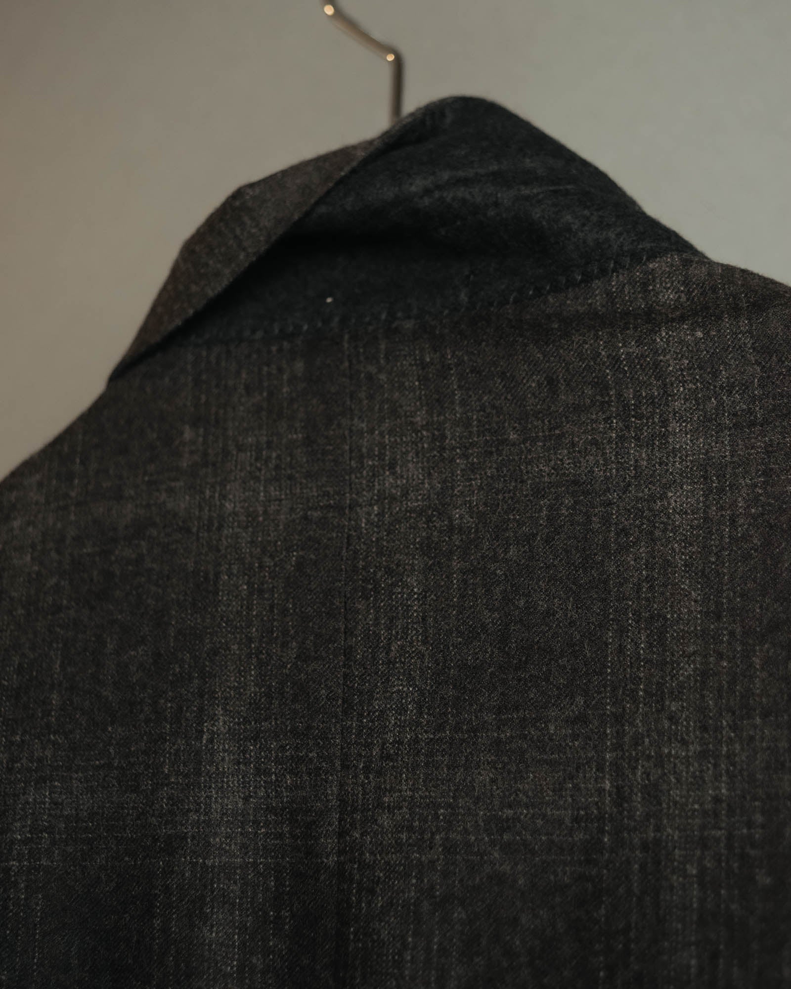 “PRADA” 90’s-00’s Wool cashmere checked tailored jacket