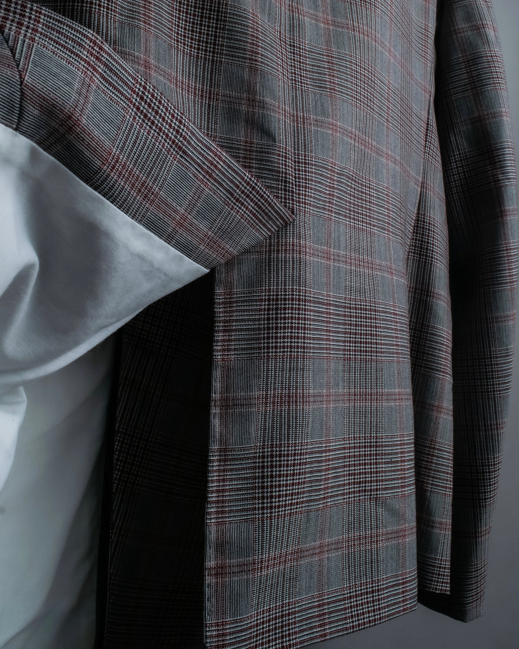 "Calvin Klein" Glen check oversized double breasted jacket