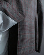 "Calvin Klein" Glen check oversized double breasted jacket