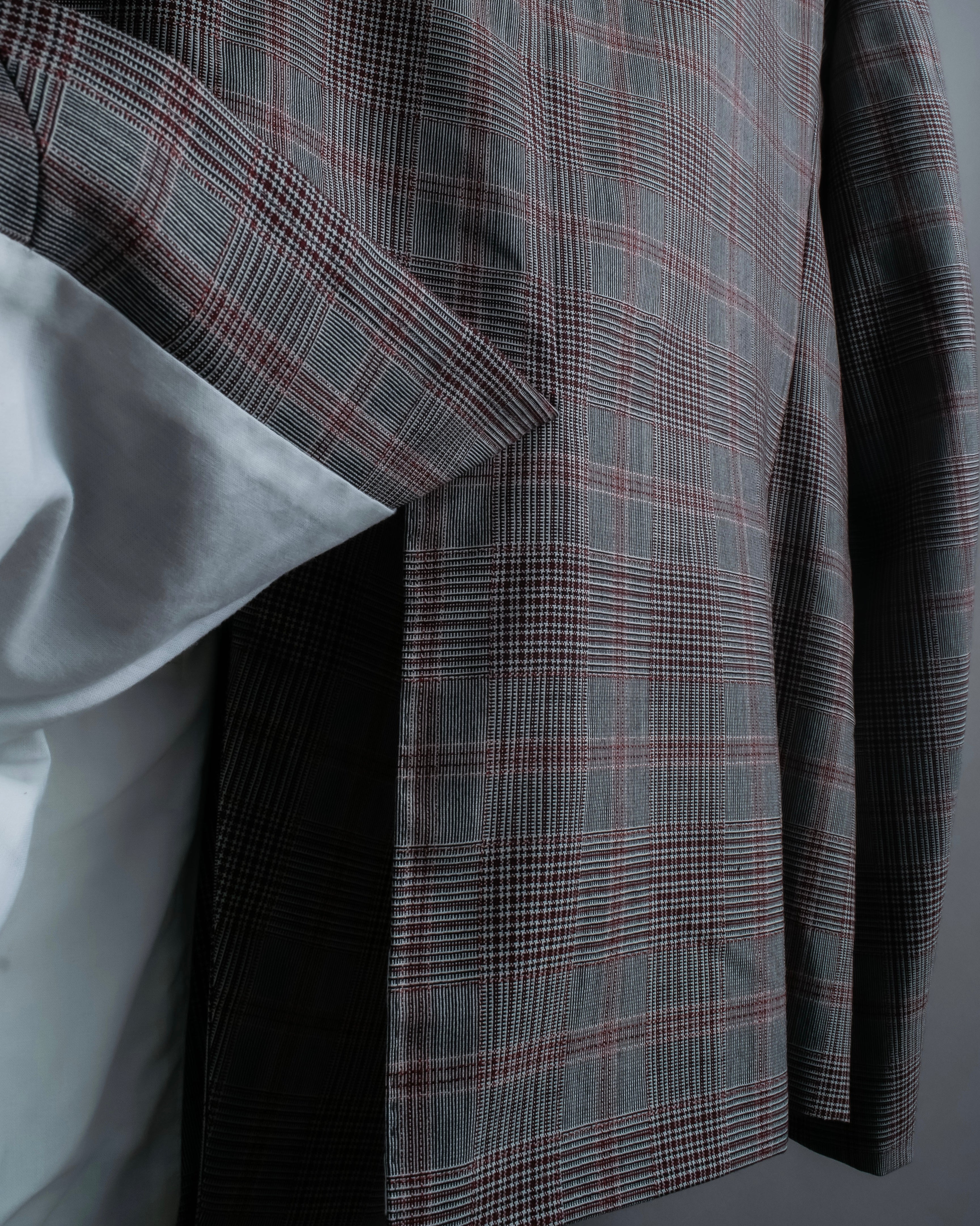 "Calvin Klein" Glen check oversized double breasted jacket