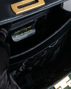 "Salvatore Ferragamo" Gancini motif leather hand bag