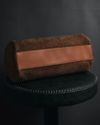 "CELINE" 00's Macadam logo engraved suede leather bag