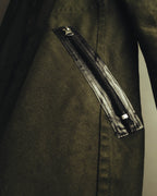 -SPECIAL- "COMME des GARÇONS HOMME" 03AW Asymmetric zip long coat