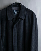 "BURBERRYS" Vintage stand collar concealed long coat