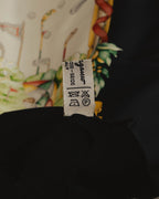 “Salvatore Ferragamo” 80’s-90’s Golf motif silk twill scarf