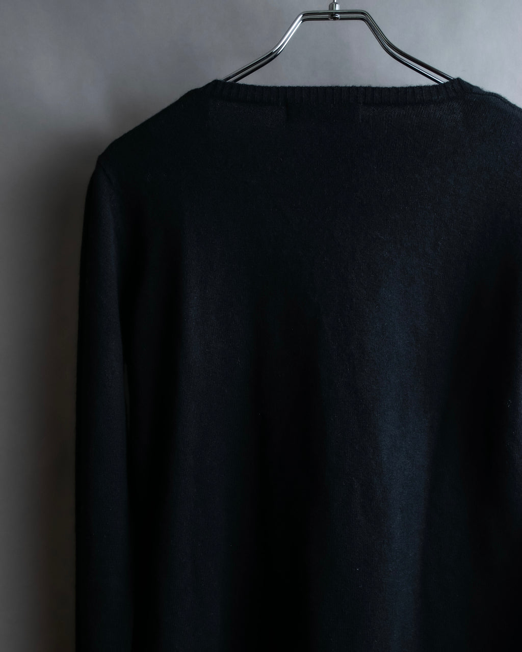 "DOLCE & GABBANA" Lace layered design V-neck knit