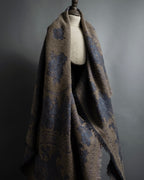 "BALENCIAGA" Large size lame jacquard weave stole