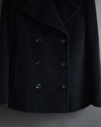 Abrigo doble botonadura estilo pea coat de los años 90-00 de "Max Mara"