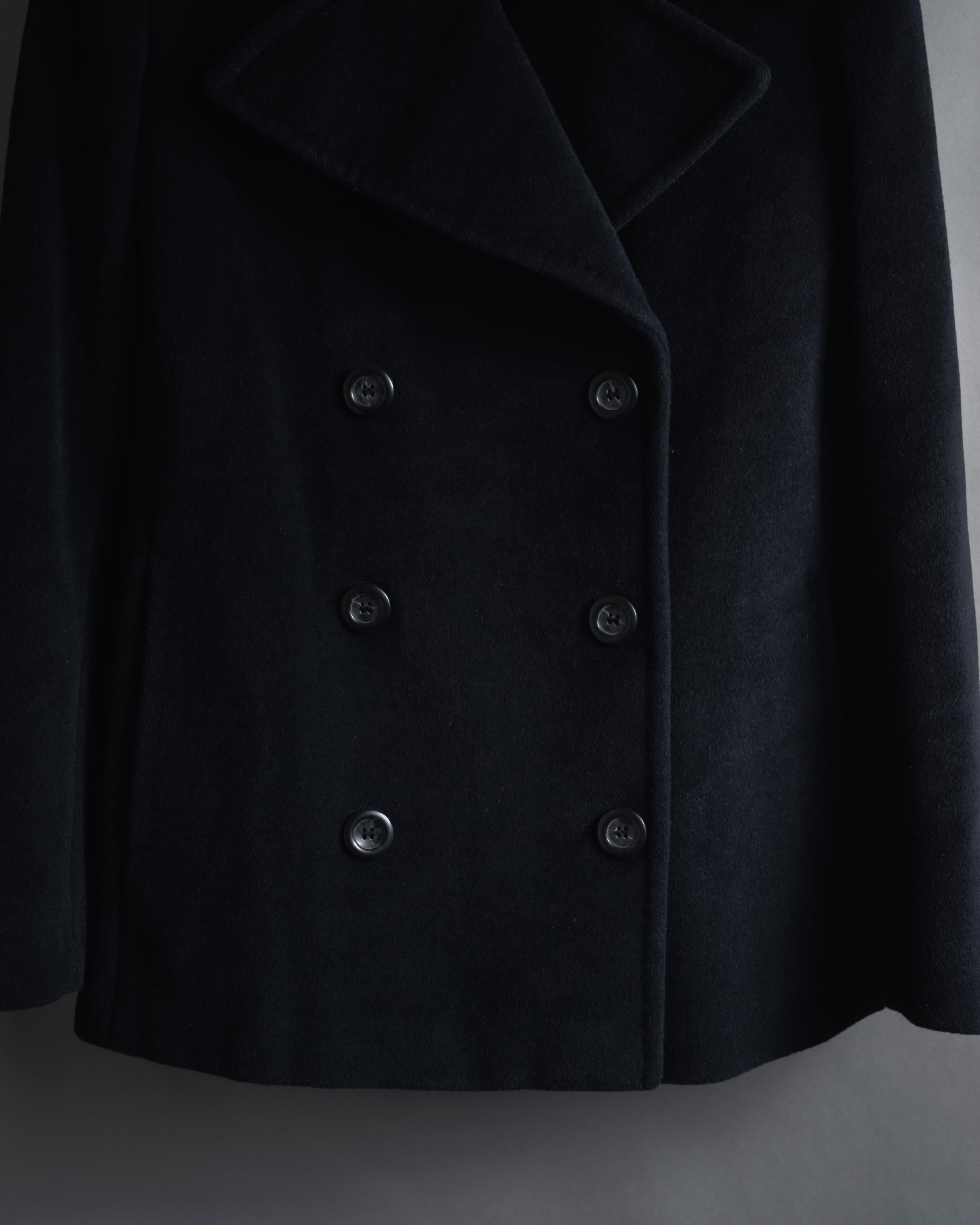 Abrigo doble botonadura estilo pea coat de los años 90-00 de "Max Mara"