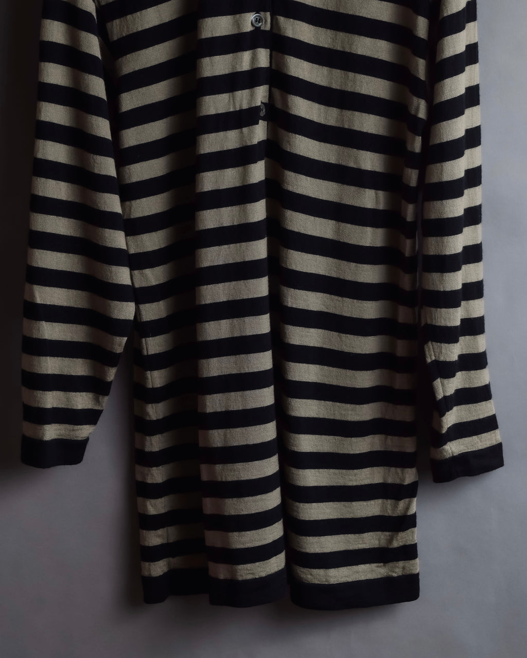 "GIANFRANCO FERRE" Striped contrast collar knit polo
