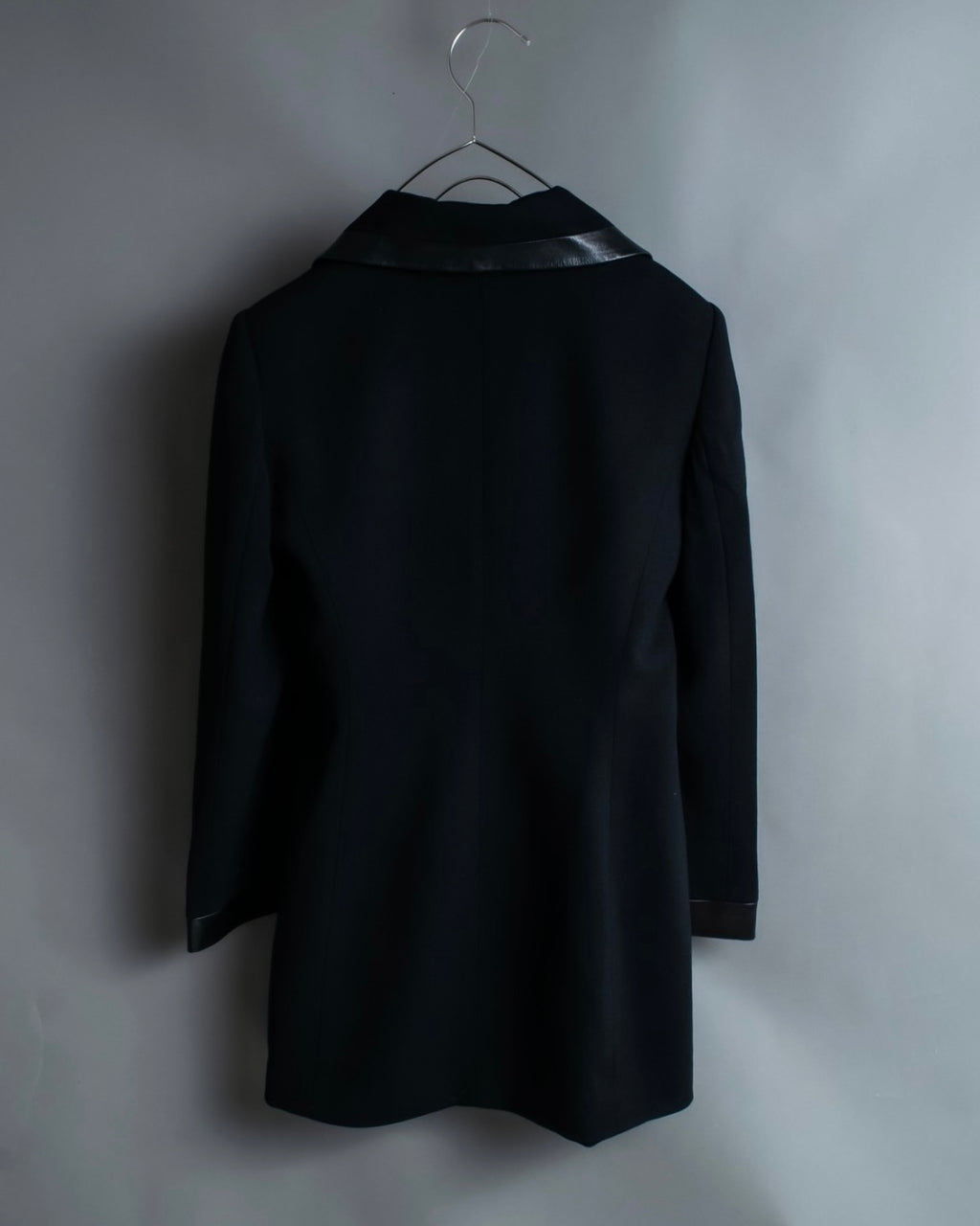 "JEAN-LOUIS SCHERRER" tailored leather lapel jacket