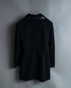 "JEAN-LOUIS SCHERRER" tailored leather lapel jacket