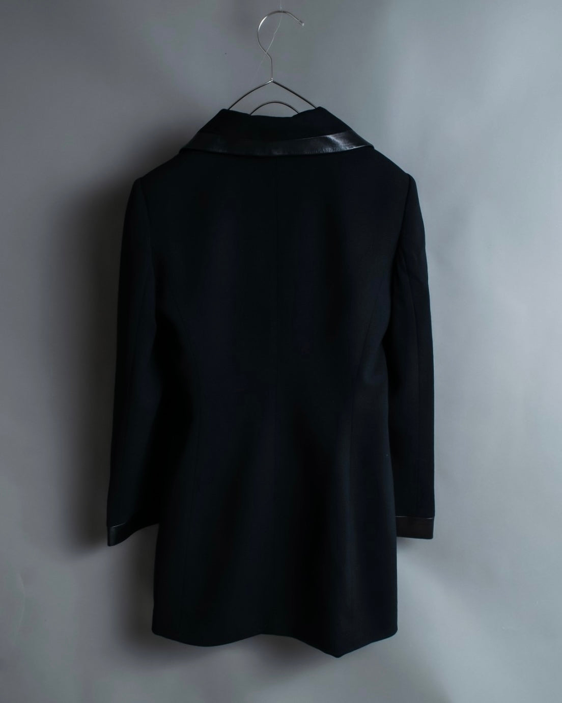 "JEAN-LOUIS SCHERRER" tailored leather lapel jacket