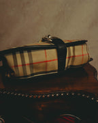“Burberrys” 80’s-90’s Shadow horse check saddle shoulder bag