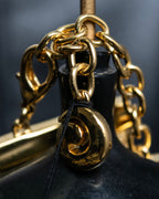 "GIVENCHY" 7 strand accordion chain choker necklace