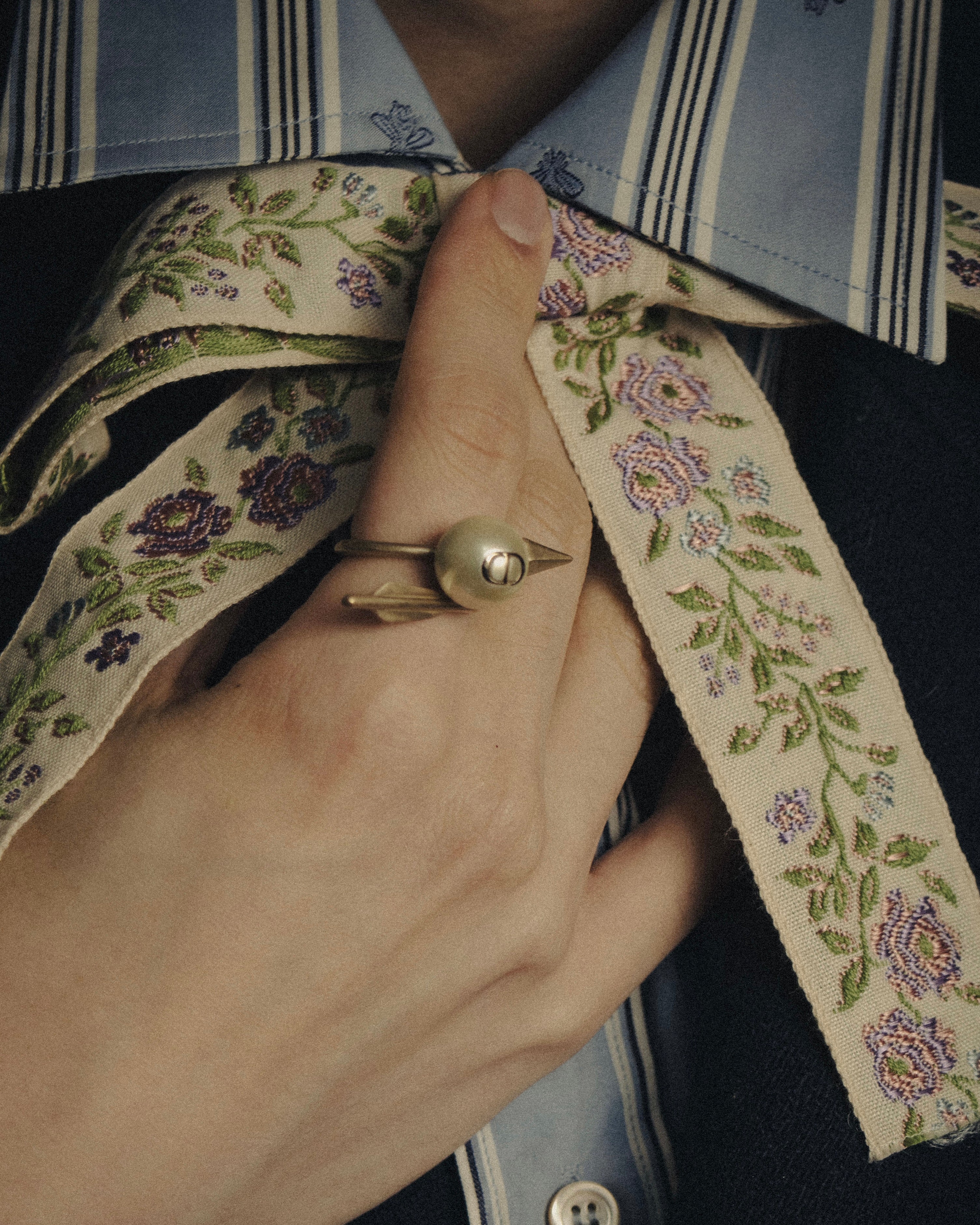 –SPECIAL– “DIOR” 2017-present Arrow pearl CD open ring