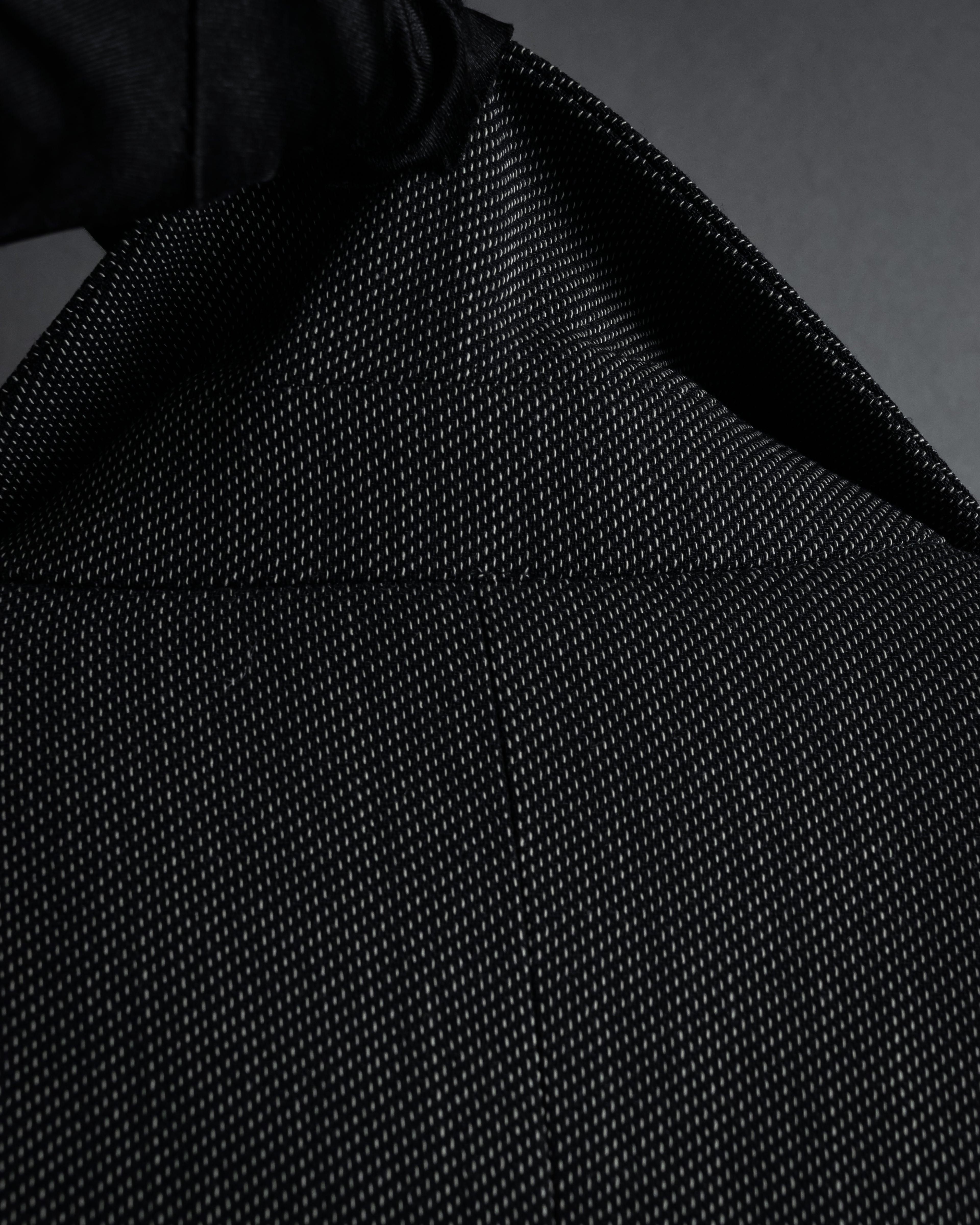 "Max Mara" 90’s-00’s Minimal fly-front stretch sten collar jacket