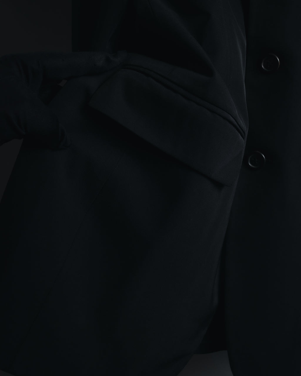 "PRADA" 1994AW Stretch polyester tailored suit