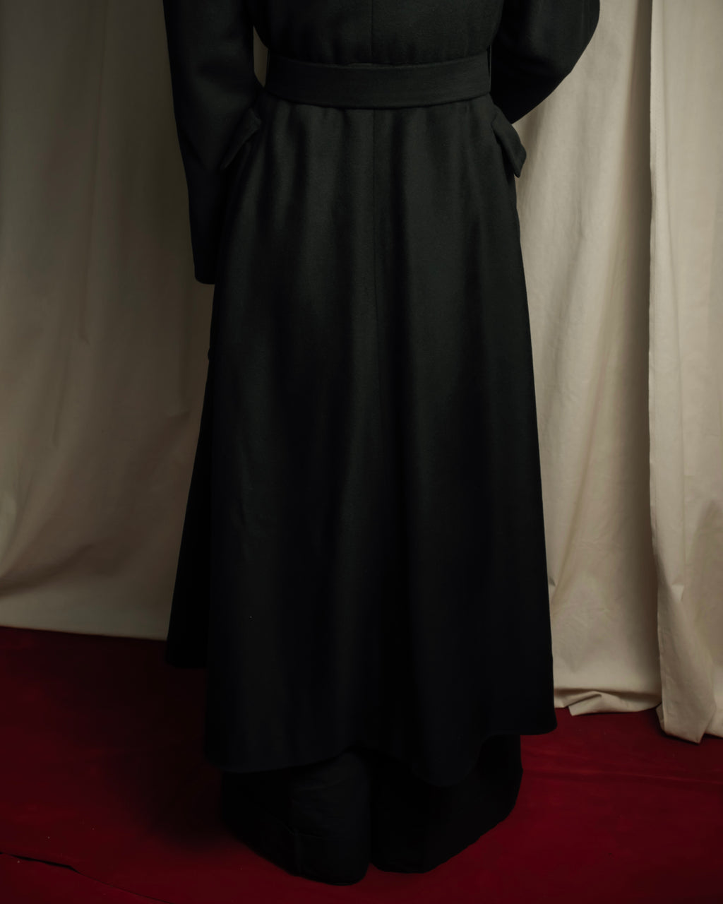 "Max Mara" Belted double breasted maxi trench coat