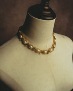-SPECIAL- “Christian Dior” 70’s-80’s Faux pearl crystal statement necklace