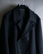 "JOHN LAWRENCE SULLIVAN"
 Large lapel double-breasted mid length coat