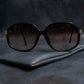 "Christian Dior" Hexagonal frame black sunglasses