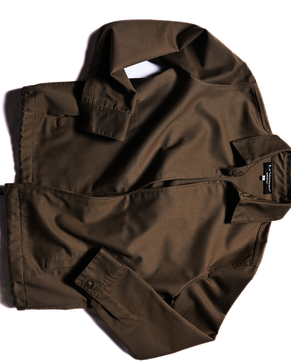 VINTAGE/ Short Length Cotton Jacket Brown
