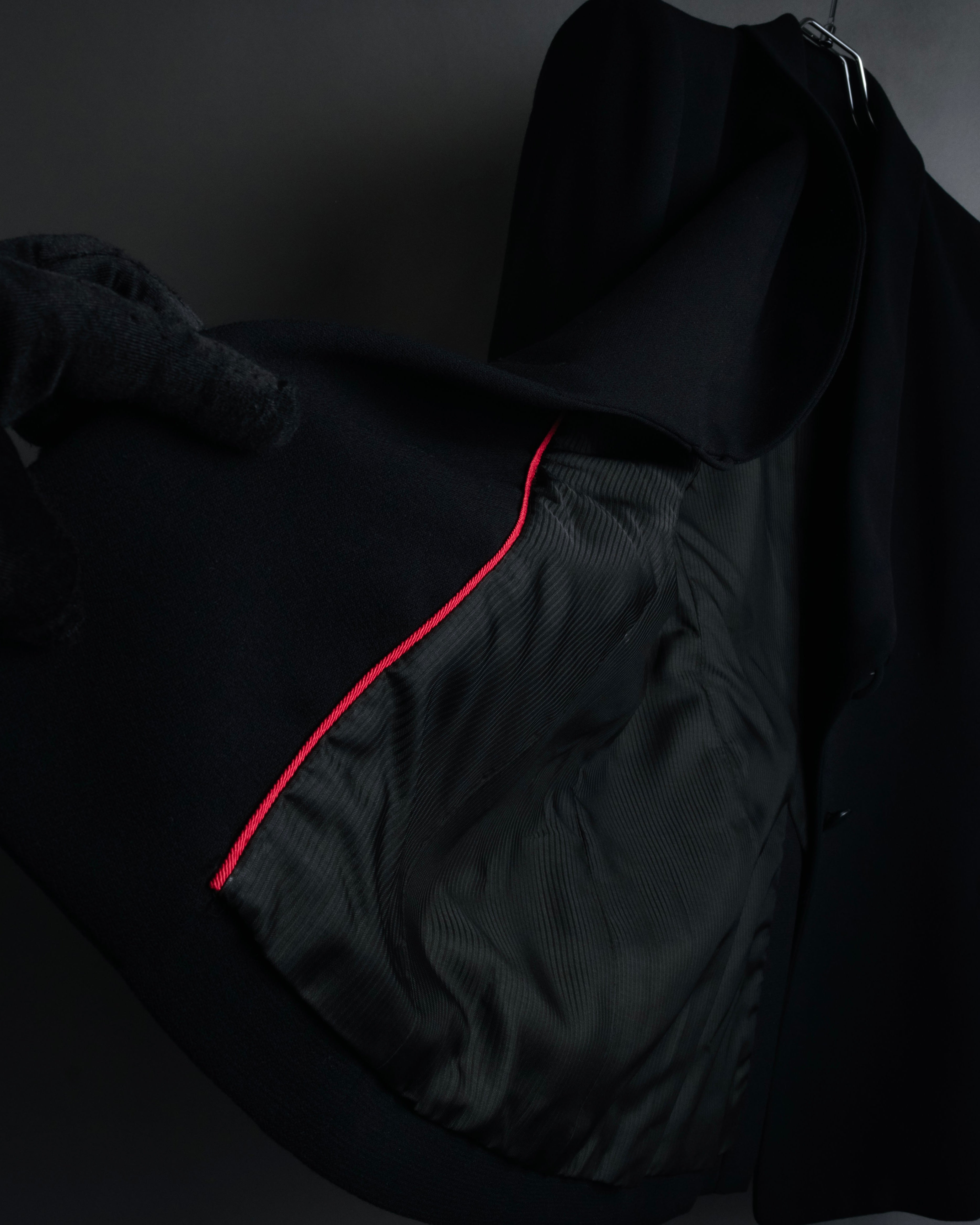 -SPECIAL- “HERMÈS” 90’s Shawl collar asimmetry jacket