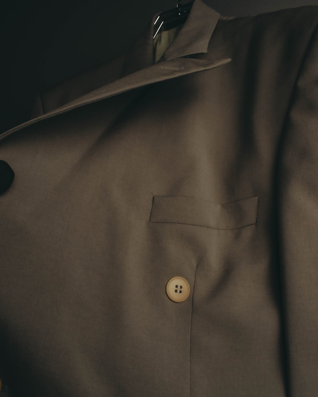 "Yves Saint Laurent pour homme" 80's-90's Structured double-breasted wool blazer