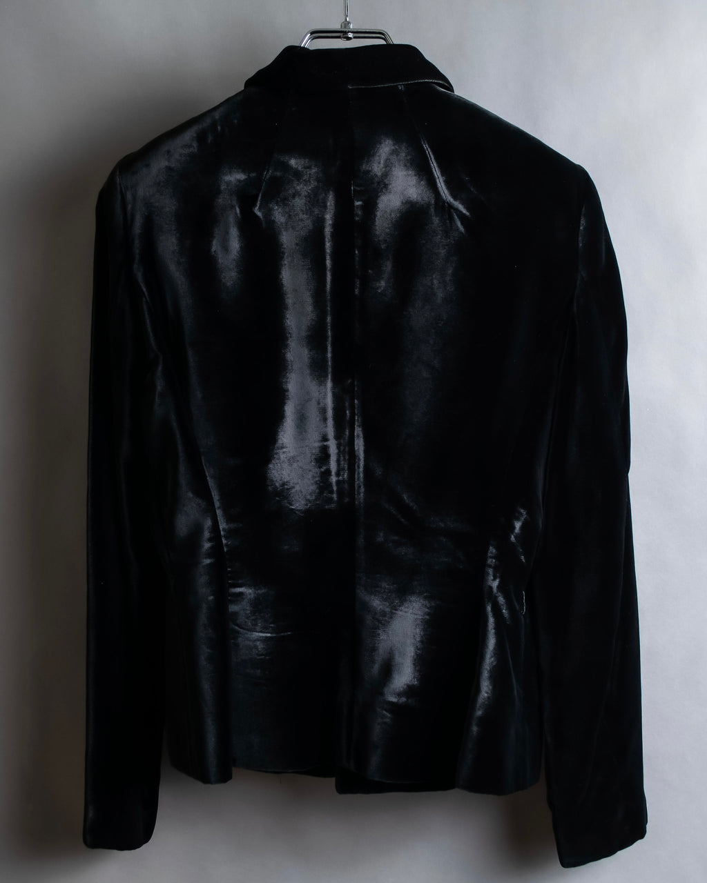 "GUCCI" Velvet shaped shawl collar tailored jacket